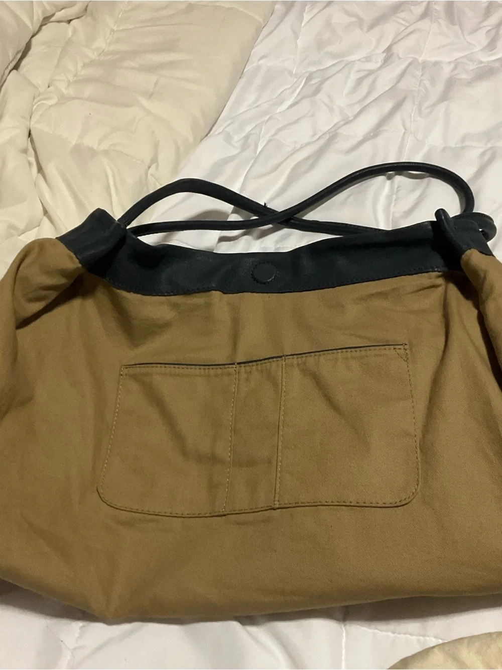HOBO navy Leather Hobo Bag